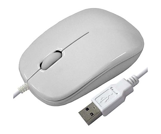 有線マウス 光学式 ホワイト画像