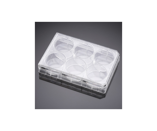 プライマリア 6ウェル マルチウェルプレート 平底 フタ付き 1ケース（1個×50パック入）
