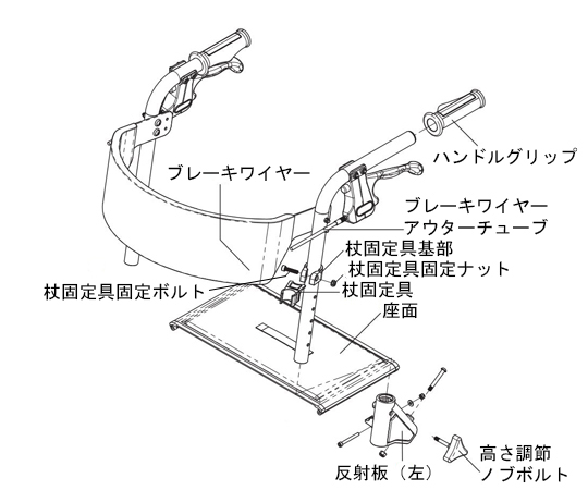 （トライリンク用）反射板（左）