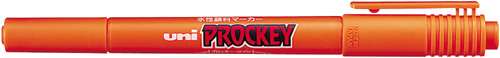 水性マーカー　プロッキー細・極細　橙