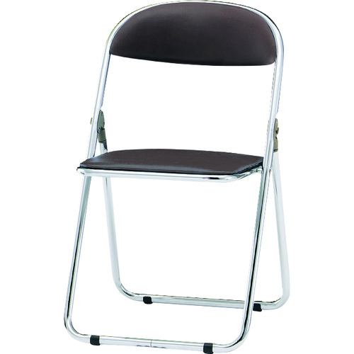 ＴＯＫＩＯ　パイプ椅子　シリンダ機能付　スチールパイプ　ブラウン　ブラウン画像