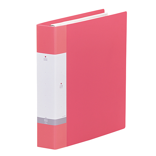 ﾘｸｴｽﾄ ｸﾘﾔｰﾌﾞｯｸ(ﾎﾟｹｯﾄ交換ﾀｲﾌﾟ) A4ﾀﾃ 30穴 45ﾎﾟｹｯﾄ付属 背幅55mm 赤 1冊画像