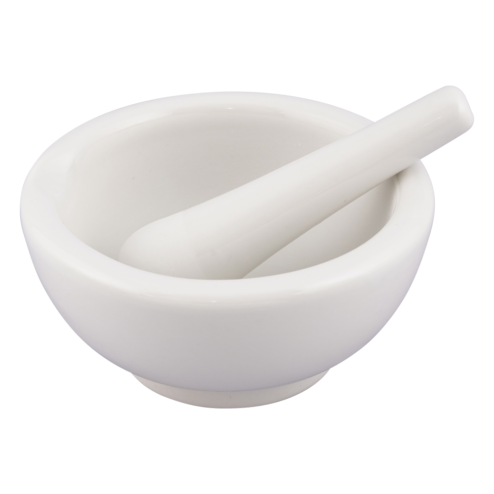 磁製乳鉢　φ120mm　　乳棒付き画像