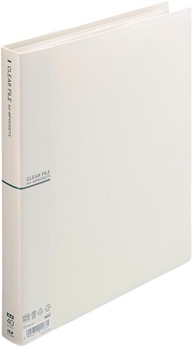 クリアファイルＡ４縦４０Ｐアイボリー画像