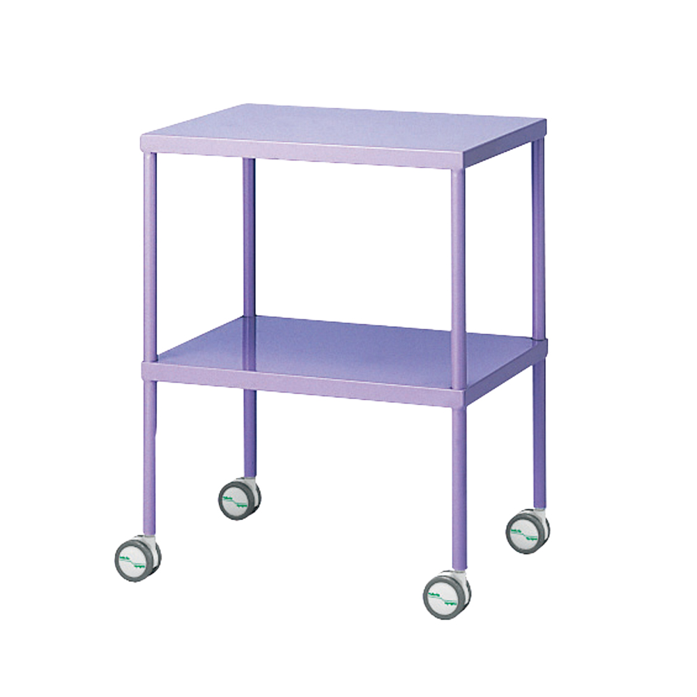 カラフル回診車 手摺無し ラベンダー 600×450×792mm画像