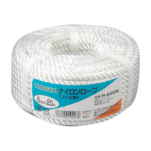 ﾅｲﾛﾝﾛｰﾌﾟ 6mm×20mｺｲﾙ巻 1巻画像