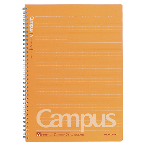 ｷｬﾝﾊﾟｽ ﾂｲﾝﾘﾝｸﾞﾉｰﾄ(ﾄﾞｯﾄ入り罫線) A4 A罫 40枚 1ｾｯﾄ(5冊)画像