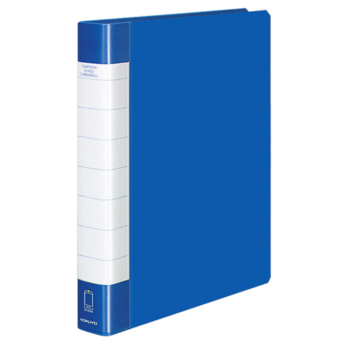 ｸﾘﾔｰﾌﾞｯｸ(ﾀﾌﾎﾞﾃﾞｨ) 替紙式 A4ﾀﾃ 30穴 30ﾎﾟｹｯﾄ付属 背幅38mm 青 1冊画像