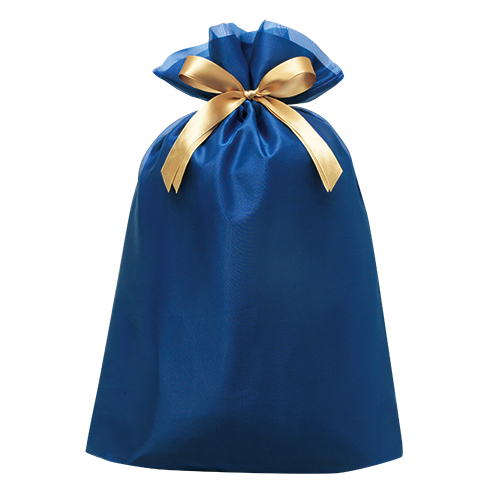 オーガンジー巾着ブルー LL画像