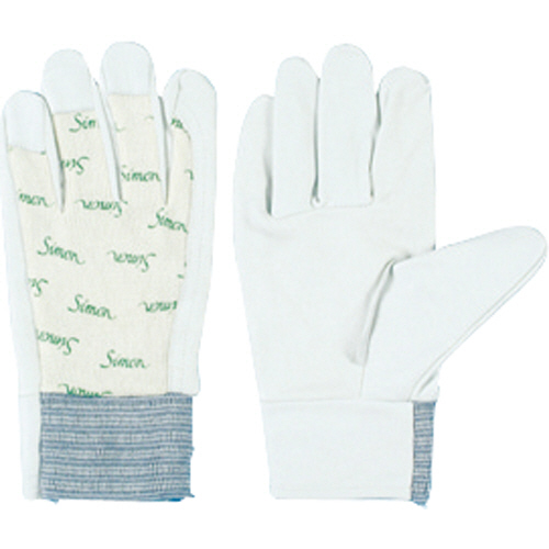 牛本革手袋 126白 S 1双画像