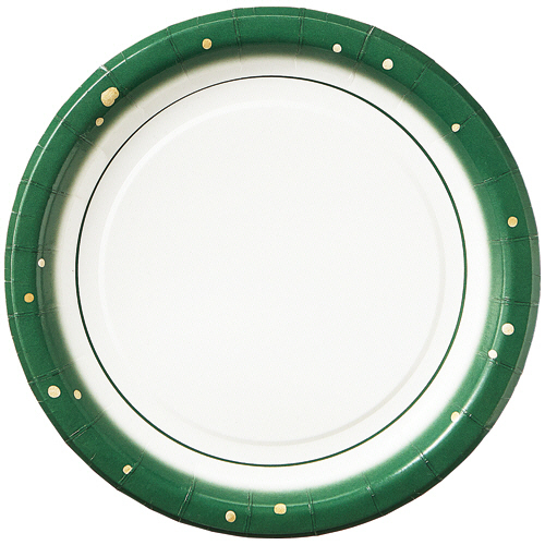 ﾃﾞｻﾞｲﾝﾍﾟｰﾊﾟｰﾌﾟﾚｰﾄ 中 水玉柄 17cm 1ﾊﾟｯｸ(100枚)画像