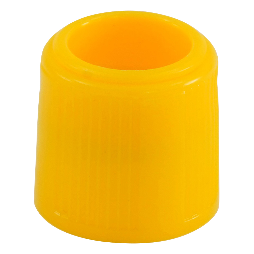 サンプルチューブ（外ネジ）用キャップ 黄 1000個入画像