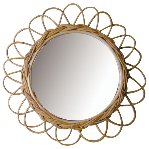 ウォールミラー アラログフラワーミラー S