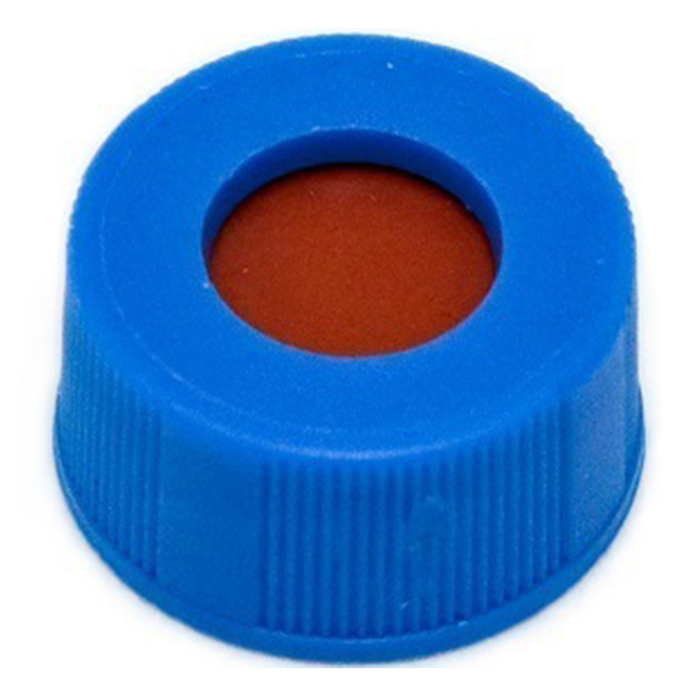 オートサンプラー用バイアル　青キャップ（セプタム付き/ゴム・PTFE）　100個入画像