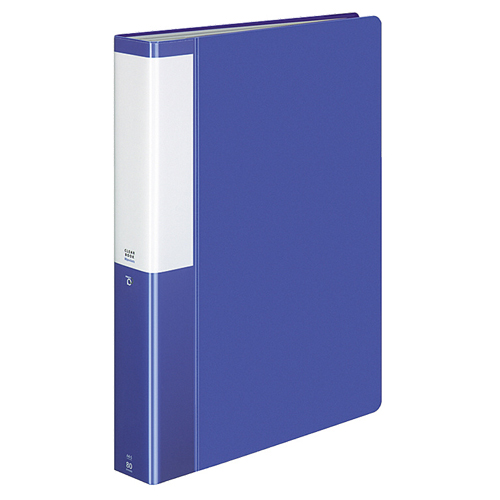 ｸﾘﾔｰﾌﾞｯｸ(POSITY) 固定式 A4ﾀﾃ 80ﾎﾟｹｯﾄ 背幅46mm ﾌﾞﾙｰ 1冊画像