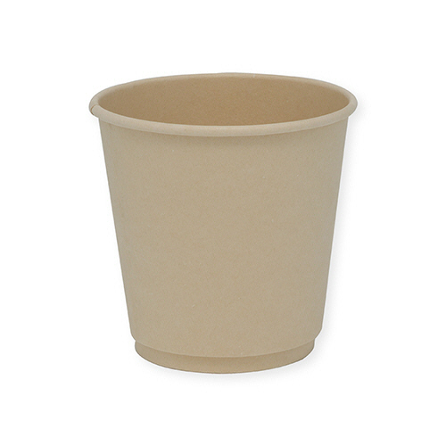 紙ｺｯﾌﾟ 断熱ﾊﾞｶﾞｽ二重 PLAｺｰﾄ 8ｵﾝｽ(240ml) 1ｾｯﾄ(1000個:25個×40ﾊﾟｯｸ)画像