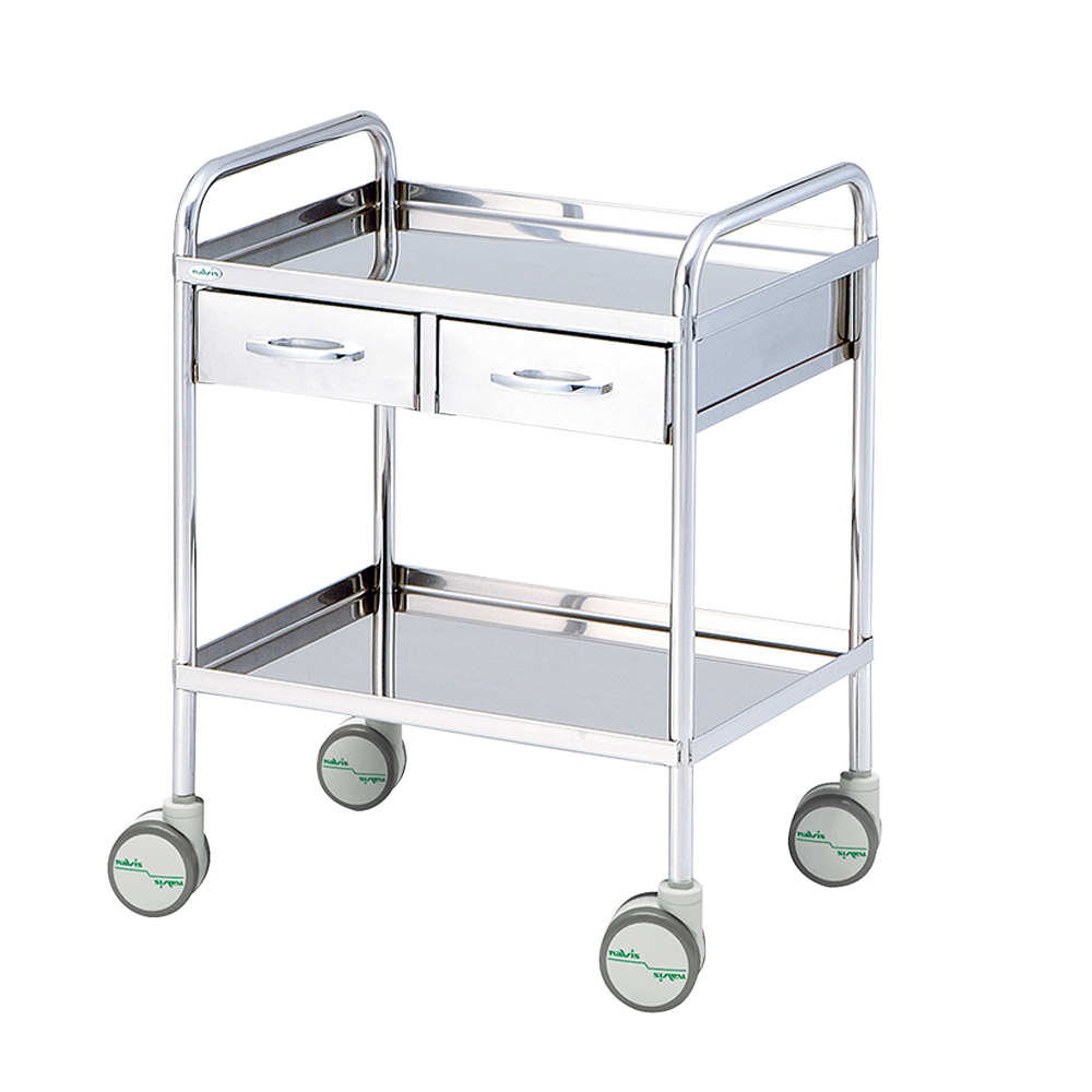 枠付き回診車(2段) 603×453×787mm