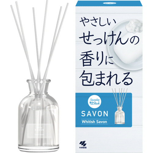 ｻﾜﾃﾞｰ 香るｽﾃｨｯｸ SAVON ﾎﾜｲﾃｨｯｼｭｻﾎﾞﾝ 本体 70ml 1ｾｯﾄ画像