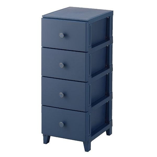 チェスト squ＋ ルームスコンベッソ 4段 ネイビー画像