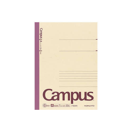 再生紙ノート６号（セミＢ５）普通横罫５０枚画像