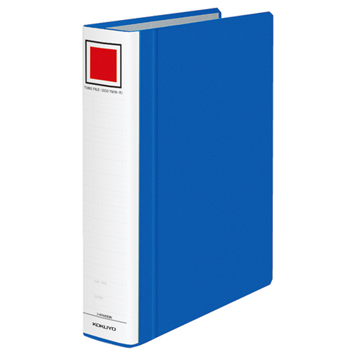 ﾁｭｰﾌﾞﾌｧｲﾙ(ｴｺﾂｲﾝR)(間伐材)両開き A4ﾀﾃ 50mmとじ 背幅65mm 青 1ｾｯﾄ(10冊)画像