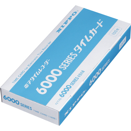 ﾆｯﾎﾟｰ用ﾀｲﾑｶｰﾄﾞ 6000ｼﾘｰｽﾞｶｰﾄﾞ 1ﾊﾟｯｸ(100枚)