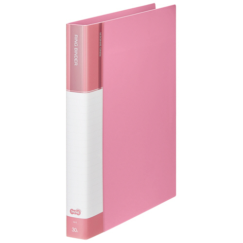 30穴ﾊﾞｲﾝﾀﾞｰ(PP表紙) A4ﾀﾃ 80枚収容 背幅36mm ﾋﾟﾝｸ 1ｾｯﾄ(10冊)画像