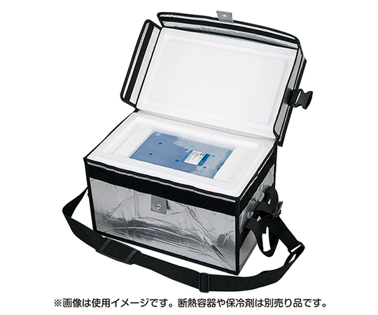 TACPack（タックパック）0208 ZS用アルミ縫製カバー キラキラした質感のアルミ素材が見える状態