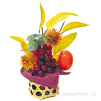 秋の味覚かご画像