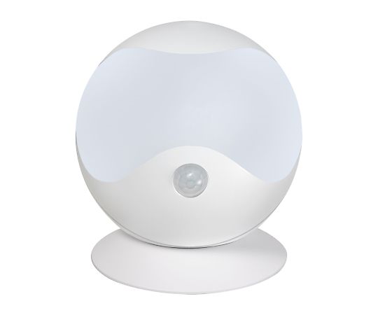 LEDセンサー付ライト 光を発するセンサー付きデザインが正面から見える状態