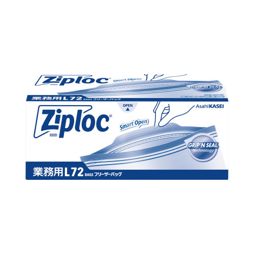 業務用ジップロックフリーザーバッグ　Ｌ　７２枚入画像
