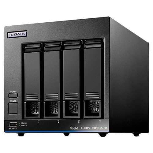 LAN　DISK　10GbE&マルチギガビット　Linux　法人4ドライブNAS(5年保証)　16TB　1台画像