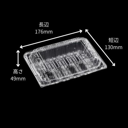 テイクアウト容器 フードパック SAT18-13(46) エフピコ 透明な容器に盛り付けられた様々な料理が見える状態