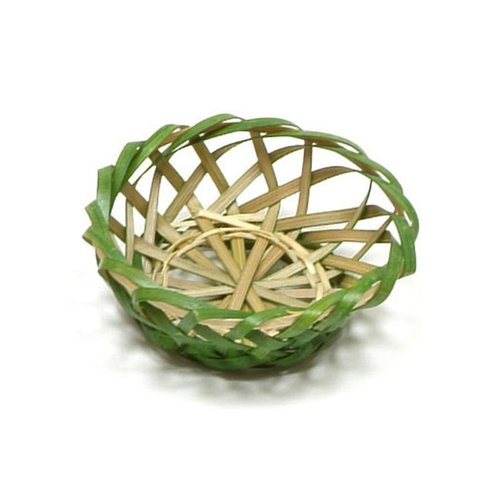 竹かご 菊型珍味入 萬洋画像