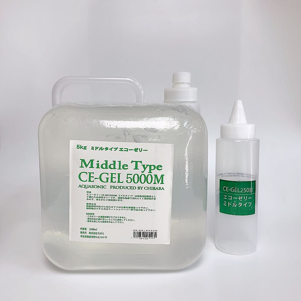 エコーゼリー　5L×1個入　ミドルタイプ（超音波検査用）画像