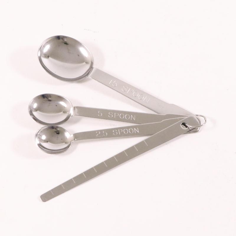 調理用品 18-0計量スプーン 3本組(ヘラ付) カンダ画像