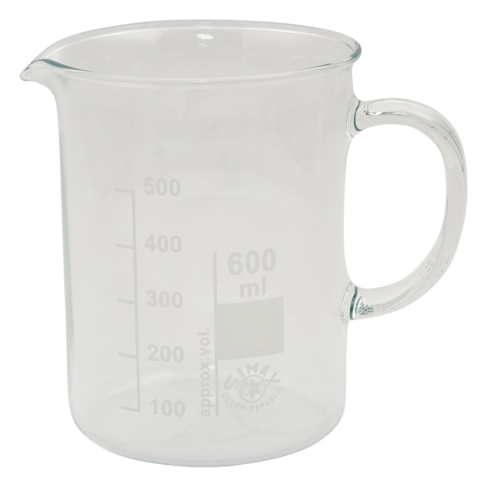 ガラス手付ビーカー　600mL画像
