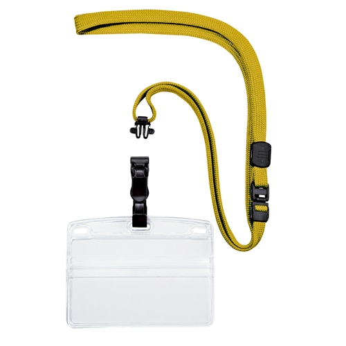 ＮＬ－２１－ＹＥ吊下げ名札クリップ式　黄　１０枚入