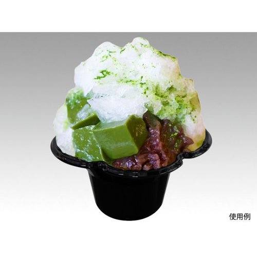 かき氷カップ ミニフルール NERO サンナップ [ケース販売]