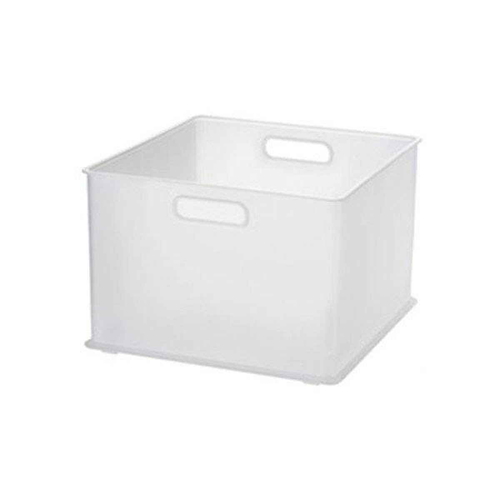 カラーボックス 横置き インナーボックス 収納 ハーフ ナチュラ インボックス プラスチック 日本製 クリア画像