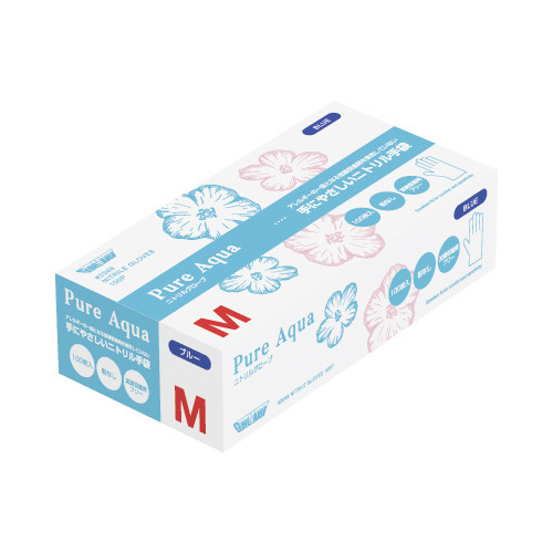 ニトリルグローブ　ピュアアクア　１００枚　Ｍ画像