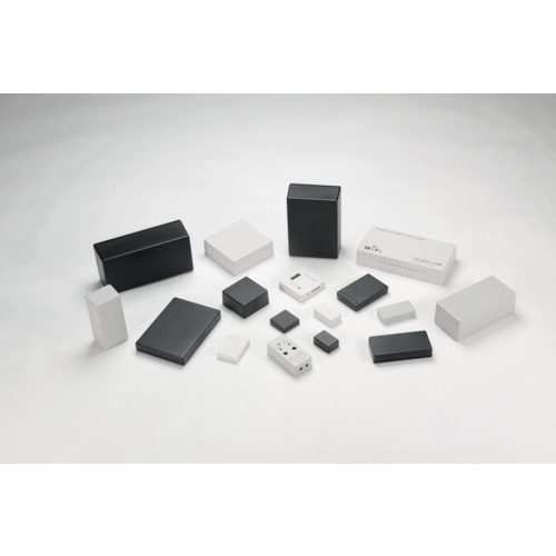 ﾋﾞｽ止め難燃性ﾌﾟﾗｹｰｽ W125×H25×D125 ｵﾌﾎﾜｲﾄ 1個画像