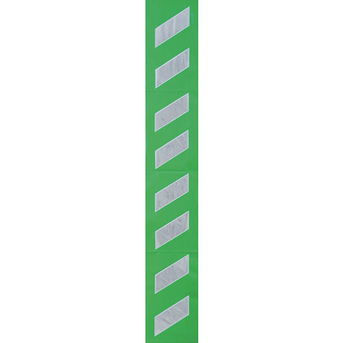 ﾌﾟﾘｽﾞﾑｸｯｼｮﾝ 緑地白高輝度反射2m 1枚画像