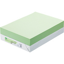 αｴｺｶﾗｰﾍﾟｰﾊﾟｰII B4 ｸﾞﾘｰﾝ 1ｾｯﾄ(2500枚:500枚x5冊)画像