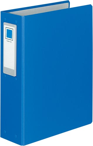 チューブＦロングボディ青Ａ４縦背幅８９ｍｍ４穴４冊画像