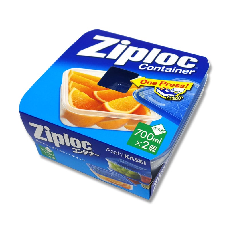 ＺＬ　コンテナー　正方形７００ｍｌ　２個入画像