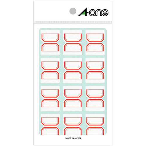 ｾﾙﾌｲﾝﾃﾞｯｸｽ 中 赤 24×32mm 1ﾊﾟｯｸ(180片:12片×15ｼｰﾄ)画像