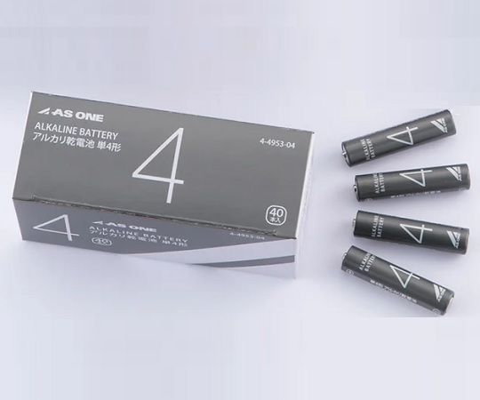 アズワンのアルカリ乾電池 単4（40本）画像