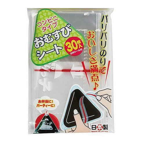 おにぎりフィルム コンビニタイプおむすびシート 30枚入り画像