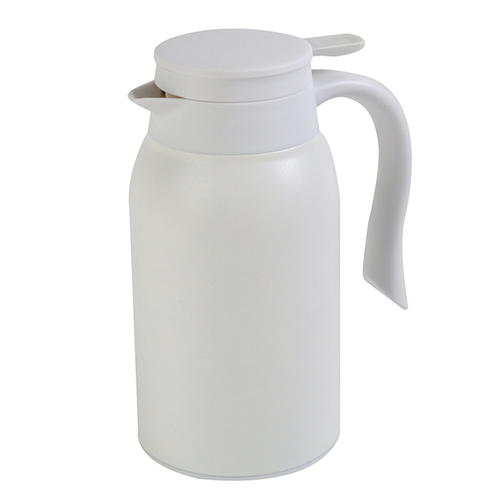 卓上ポット ステンレス 900ml 保温 保冷 ポット ティーポット ホワイト画像